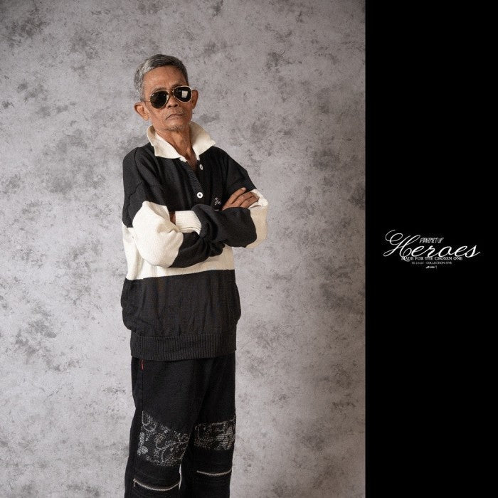 Knitwear DENIMITUP - Stripes black and white - Long Sleeve T-Shirt