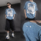 Denimitup I feel like Patron - Snowish ice blue tee - T-Shirt