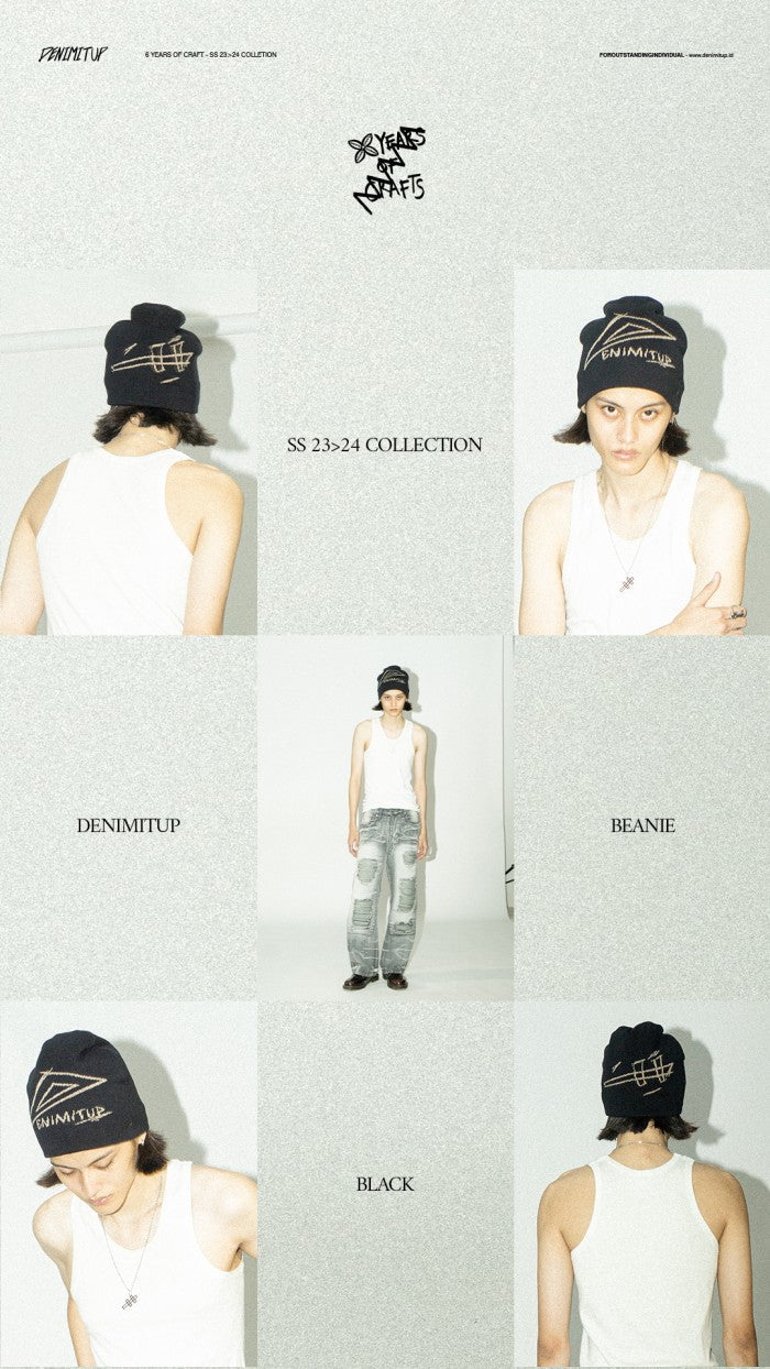 DENIMITUP beanie - Black - Hat