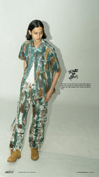"DENIMITUP" embroidered work denim shirt - Chroma fusion