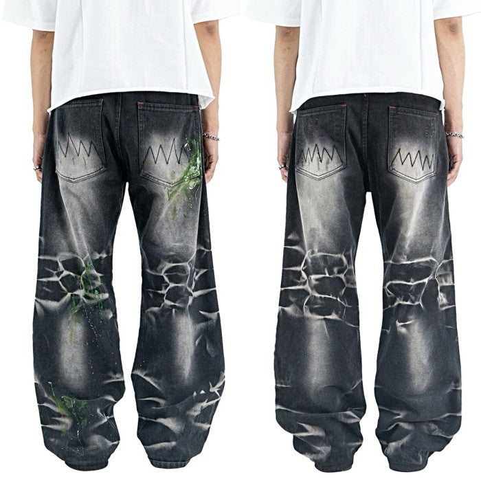 H1 Baggy Quad Viper - Burst of venom shadow grey - Jeans Pants