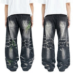 H1 Baggy Quad Viper - Burst of venom shadow grey - Jeans Pants