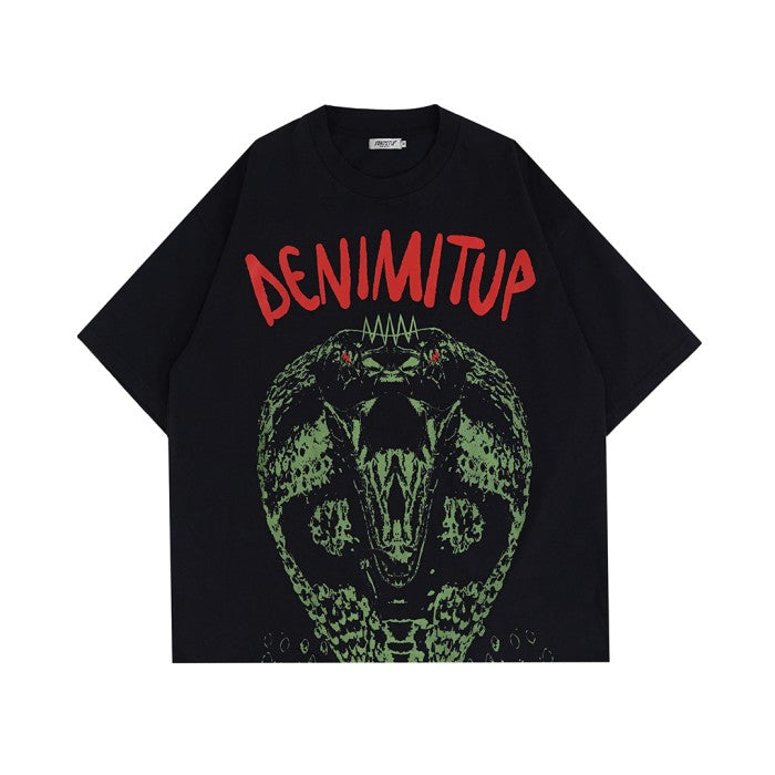 Denimitup - Cobra black tee - T-Shirt