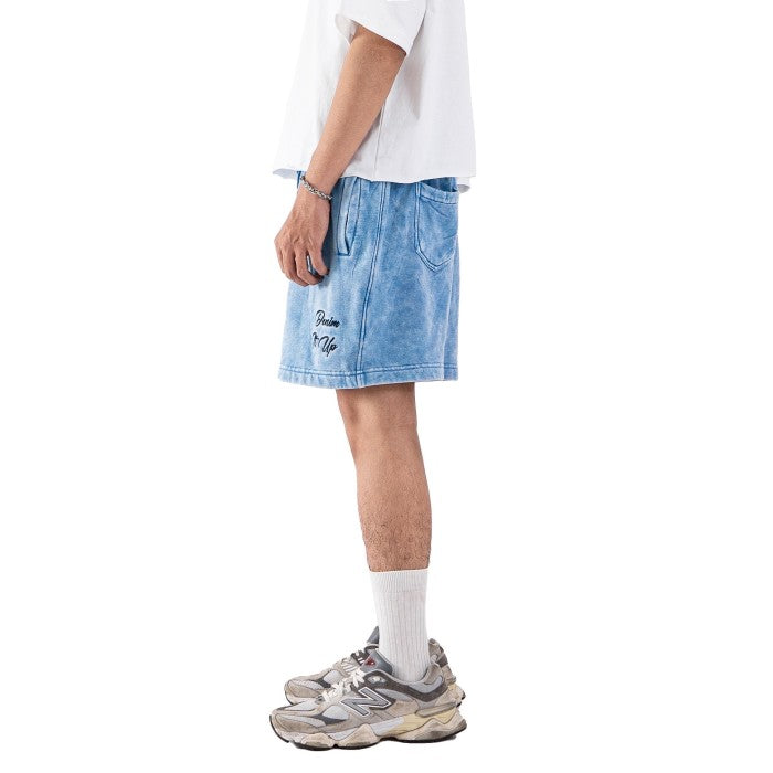 DENIMITUP Sweat Short - Snowish Blue Turkish - Short Pants