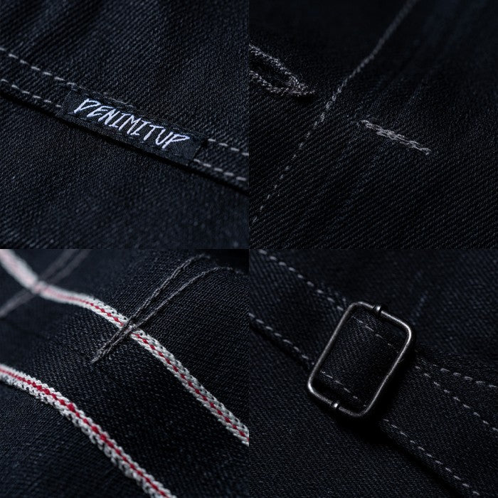 H1 Jacket Denimitup x Bhisma - Black selvedge raw - Jacket