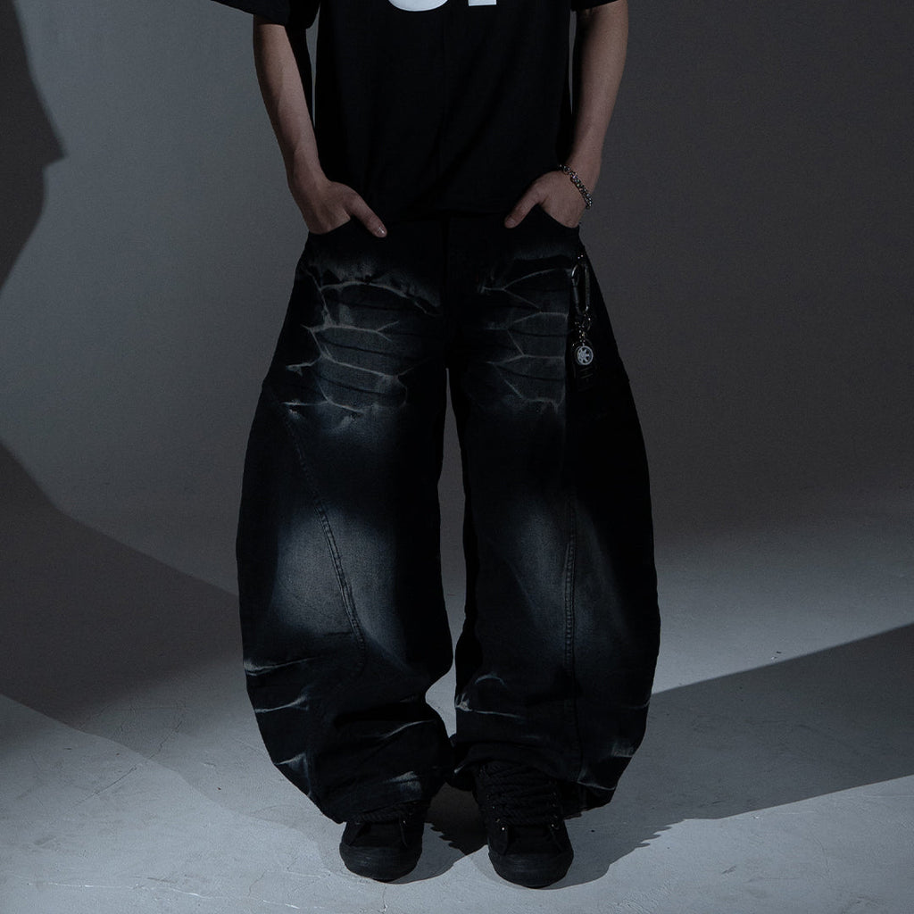 A1 Wide Barrel - Greyish Black - Jeans