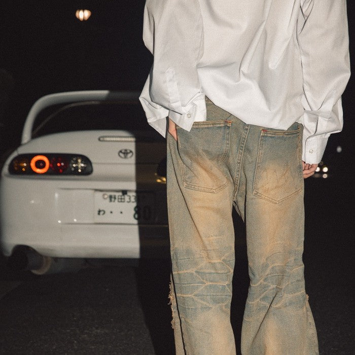 H1 Tri Fabric Baggy - Carbon Vintage Blue - Jeans Pants