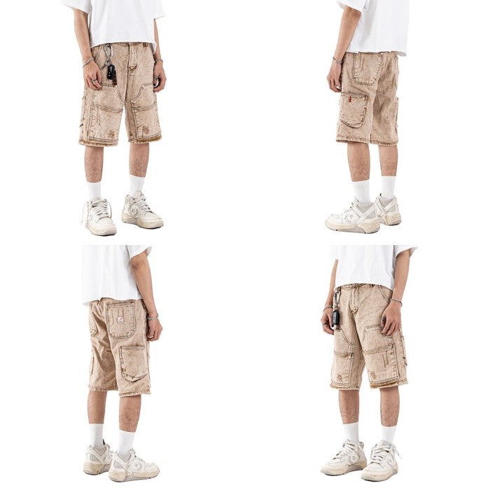 A1 carpenter short - Desert beige wash - Jeans Pants