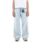 H1 Baggy Duo Stripes - Snowish Asphalt Blue - Jeans Pants
