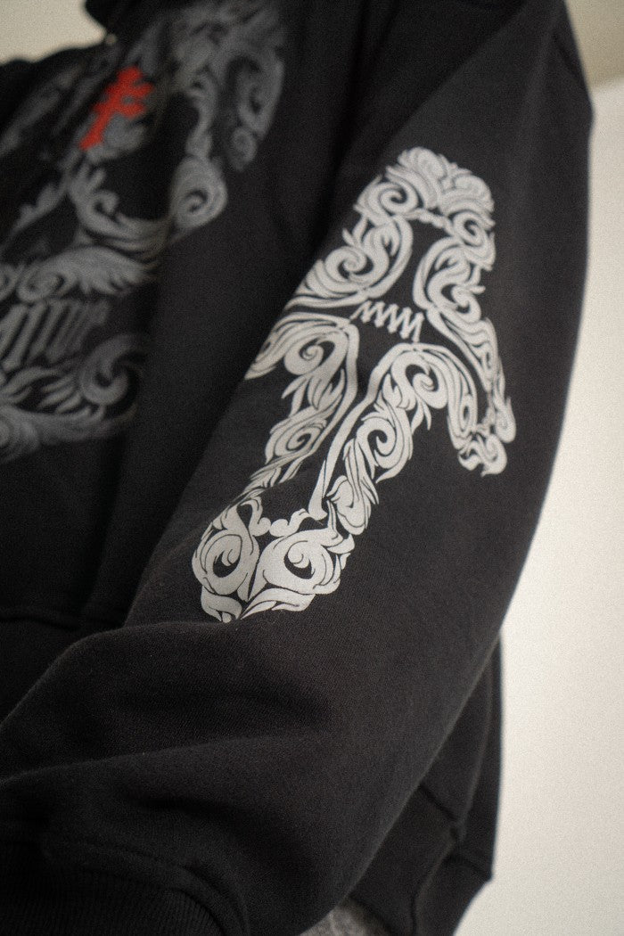 DENIMITUP Trilogo skull warrior - Black - Hoodie