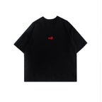 H Embroidered Denimitup Baby Terry - Black - T-Shirt