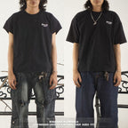 Denimitup embroidered - Black tee - T-Shirt