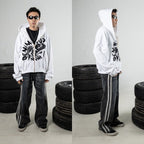 H1 Baggy Duo Stripes - Asphalt Grey - Jeans Pants