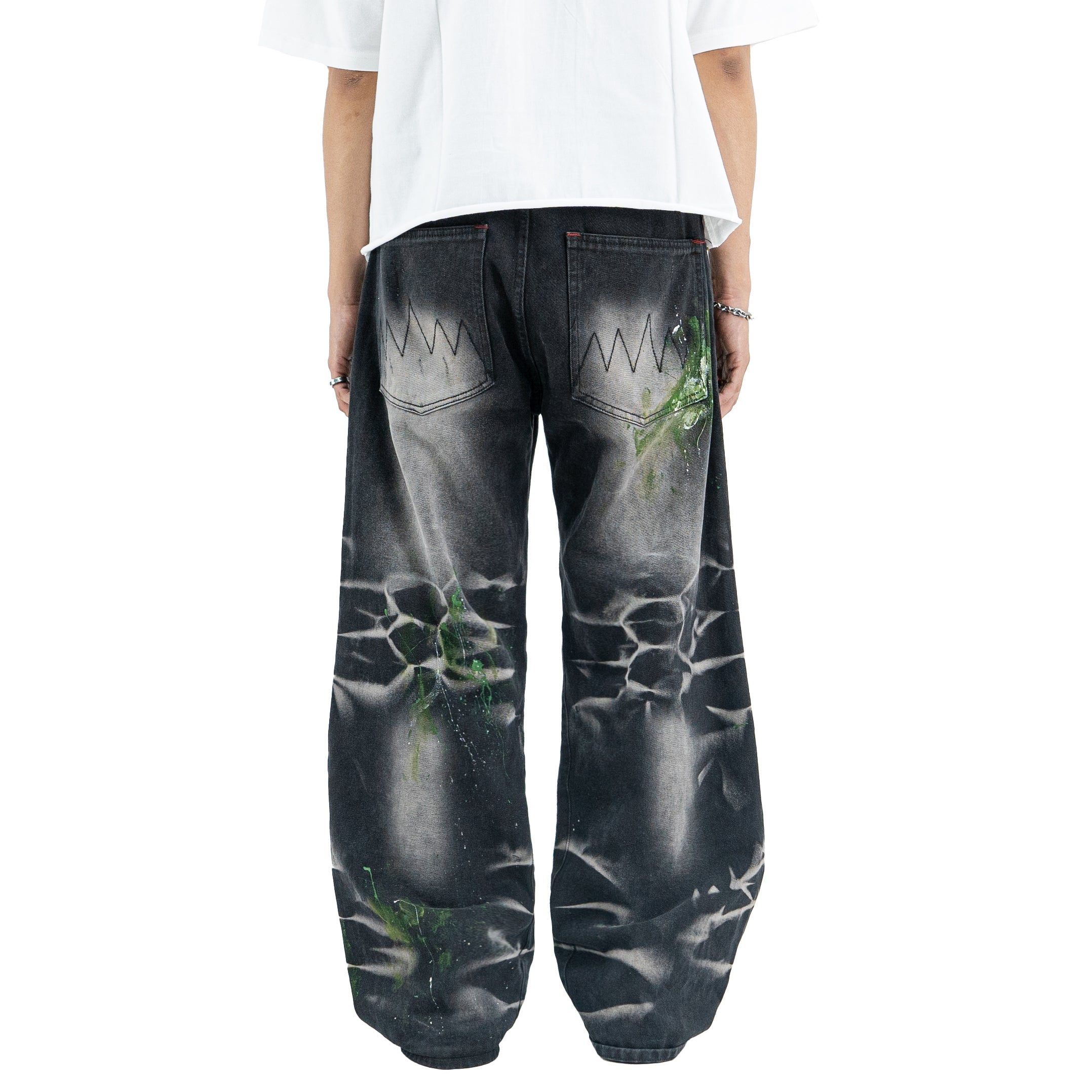 H1 Baggy Quad Viper - Burst of venom shadow grey - Jeans Pants