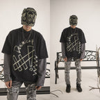 Denimitup trilogo double layer - Dual black tee - Long Sleeve T-Shirt