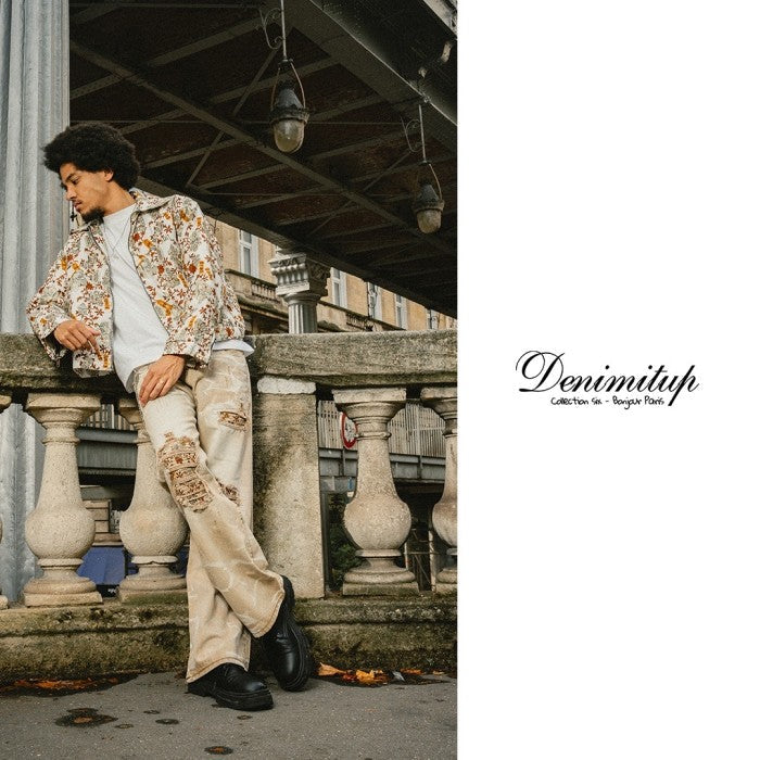 H1 Tri Batik Baggy Cendrawasih - Euro sand - Jeans Pants
