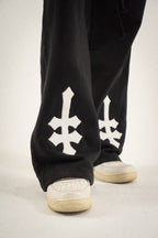 DENIMITUP Sweat Pants H ZigZag - Jet black - Long Pants