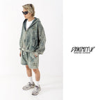 DENIMITUP washed - Chroma Green - Hoodie