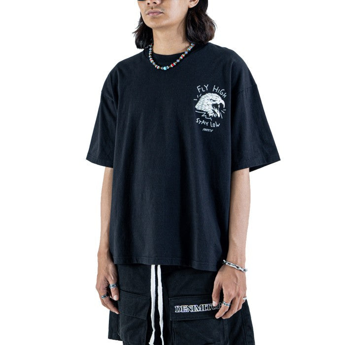 DENIMITUP Fly High Stay Low - Black tee - T-Shirt