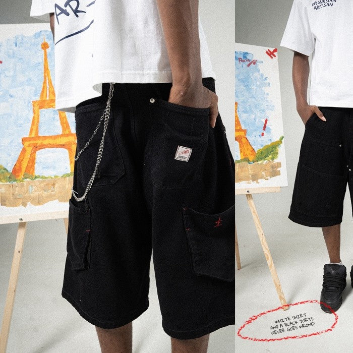 A1 Carpenter Jorts - Black - Men Short Pants