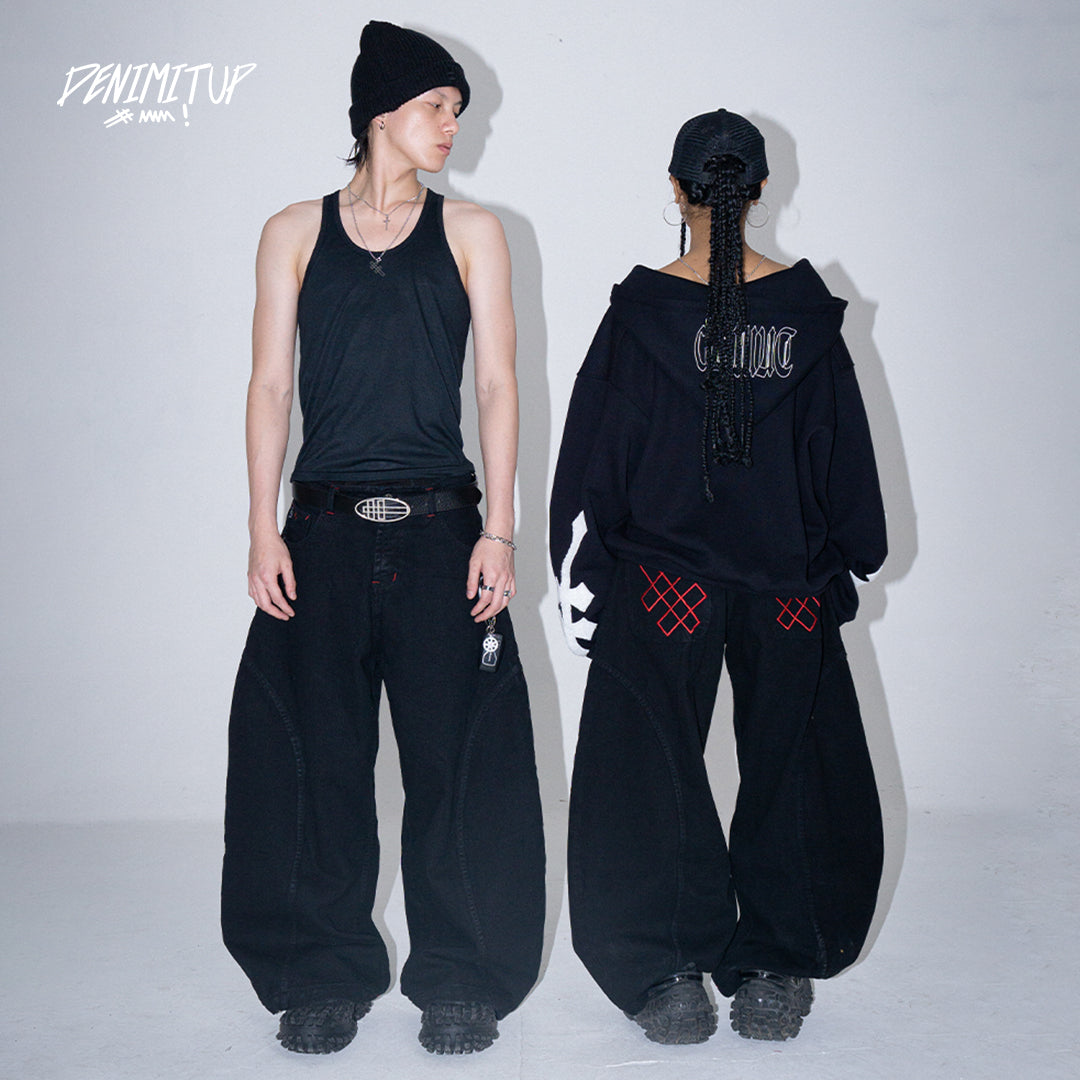 A1 Wide Barrel - Black Star - Jeans