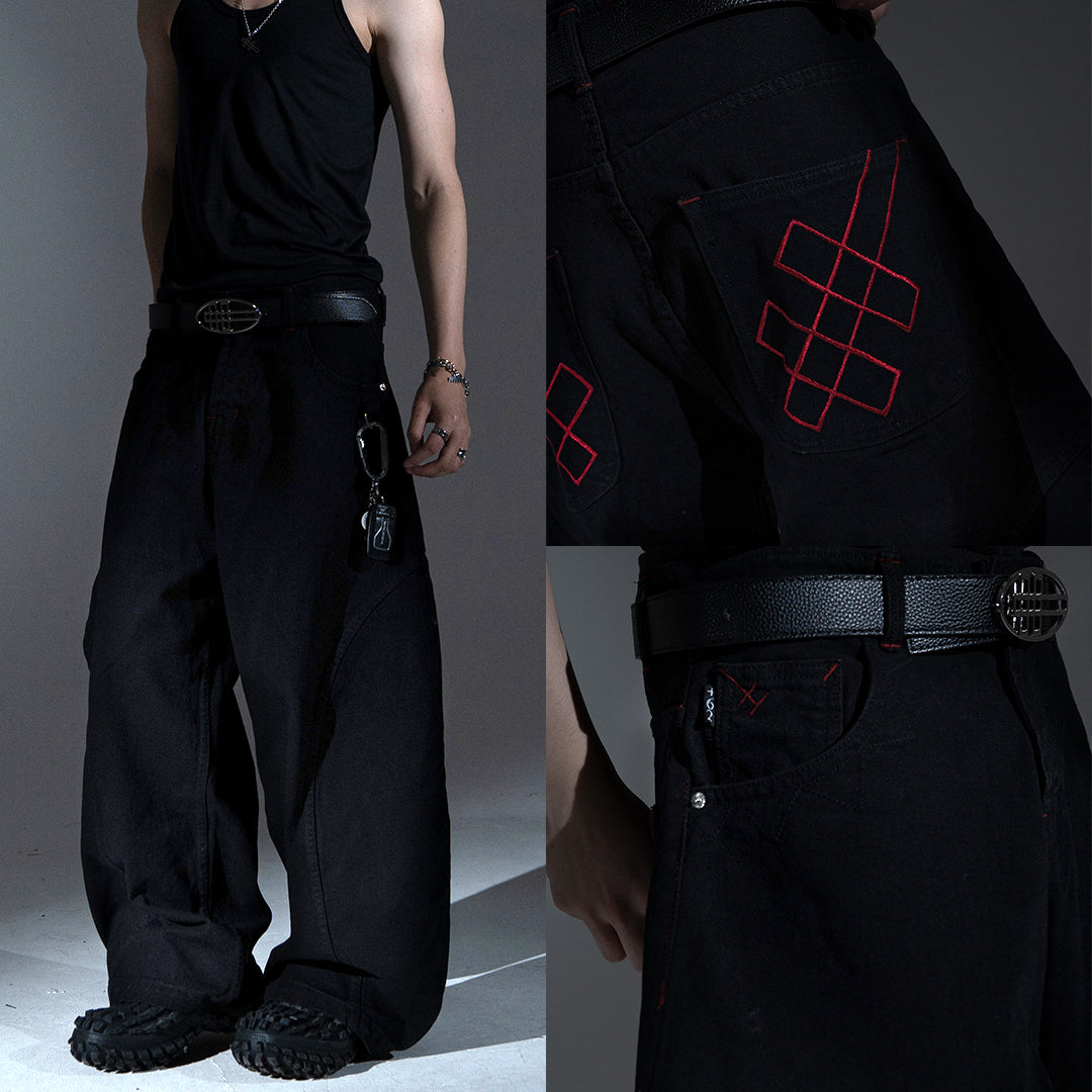 A1 Wide Barrel - Black Star - Jeans