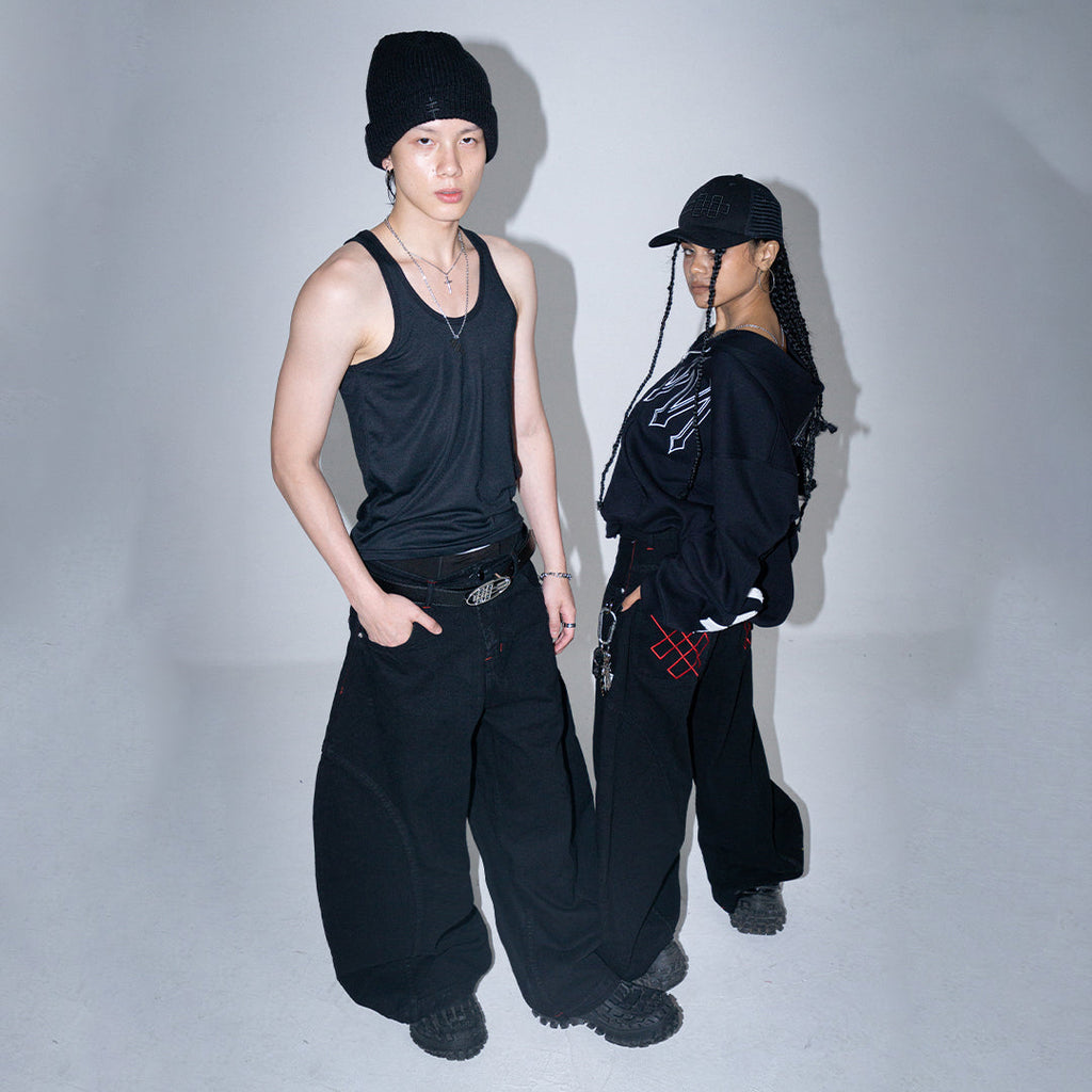 A1 Wide Barrel - Black Star - Jeans