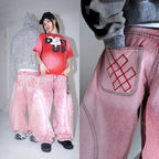 A1 Wide Barrel - Grain Dual Pink - Jeans