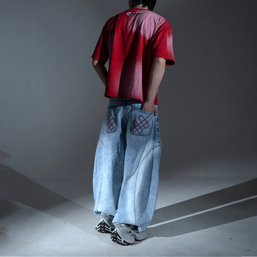 A1 Wide Barrel - Grain Dual Ice Blue - Jeans