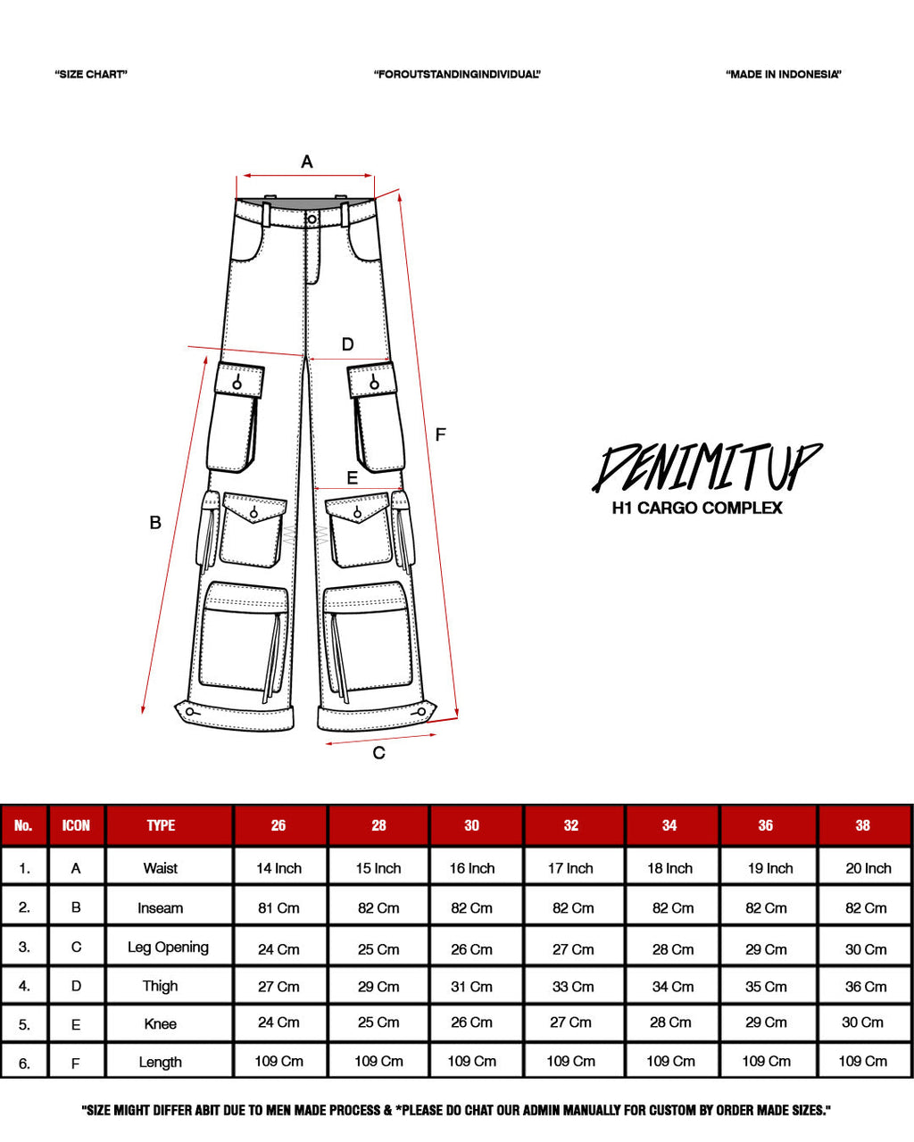 H1 cargo complex - Chroma fusion - Jeans Pants