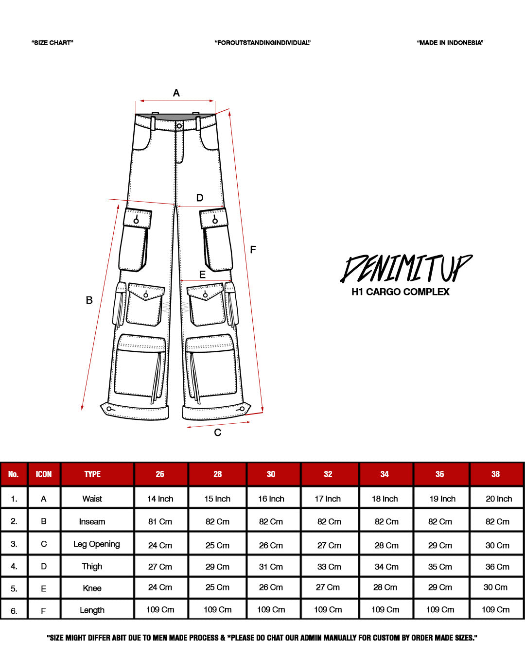H1 cargo complex - Jet black - Jeans Pants