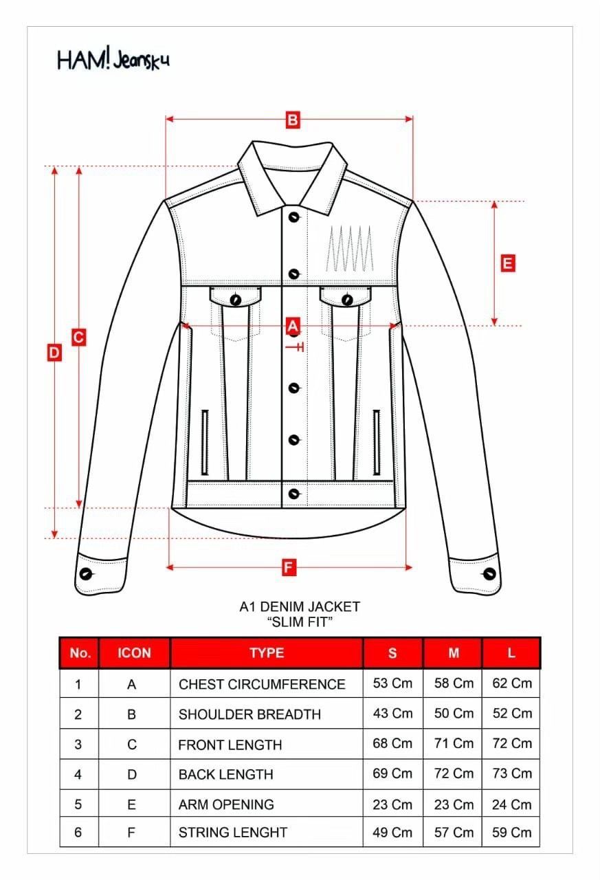 A1 Jacket - Jet Black - Denim Jacket