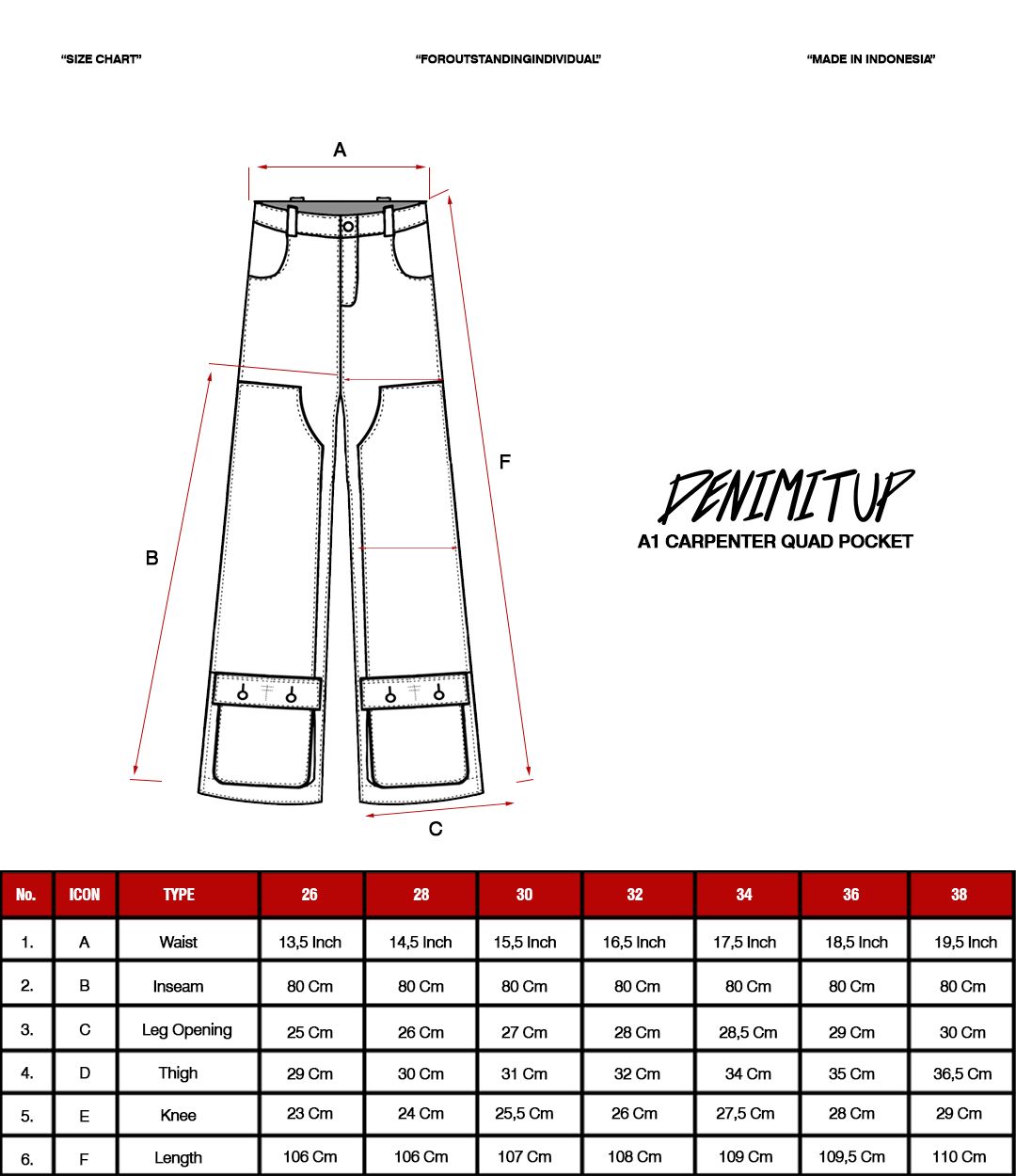 A1 Carpenter Quad Pocket - Snowish Desert Wash - Jeans Pants