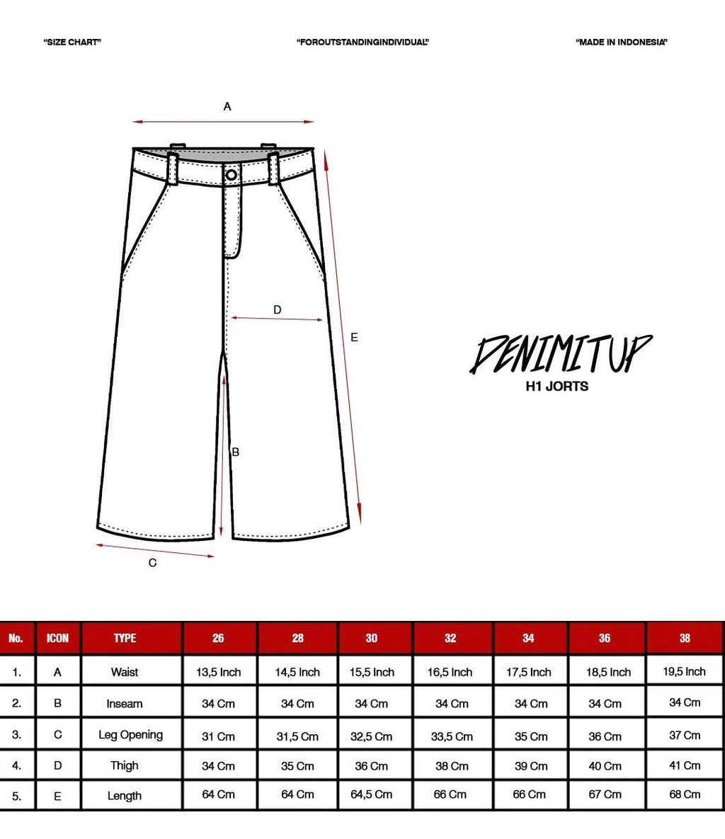 H1 jorts - Rusted bronze - Short Pants