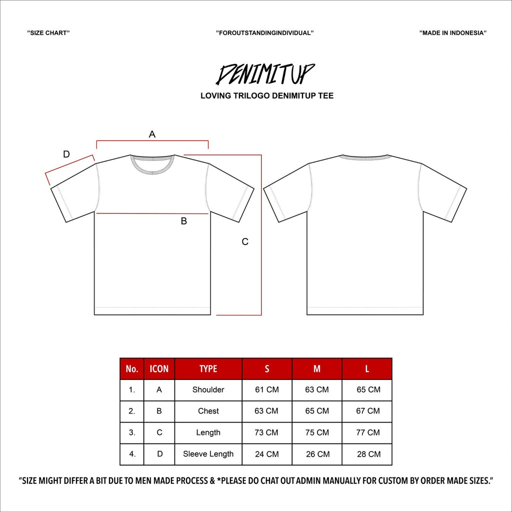 Loving Trilogo Denimitup - Black Tee - Tshirt