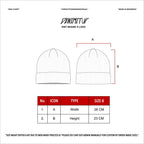 Denimitup Knit Beanie H Logo - Black on Black - Beanie