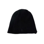 Denimitup Knit Beanie H Logo - Black on Black - Beanie