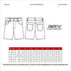H1 quad leather short - Side light blue wash - Short Pants