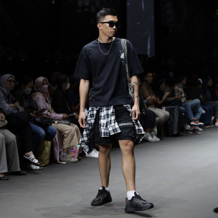 DENIMITUP canvas twill pants - Black - Short Pants