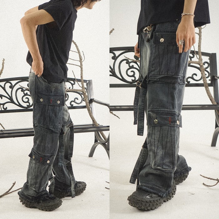 A1 quad pocket cargo - Overcast sky - Jeans Pants