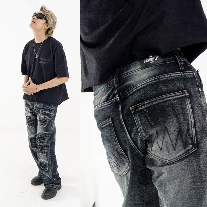 H1 baggy biker - Smoke grey - Jeans Pants