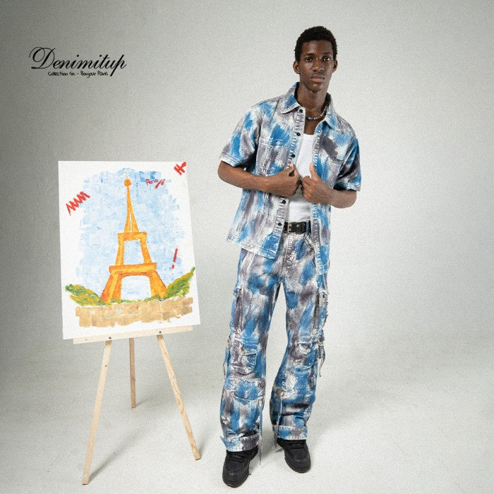 DENIMITUP work denim shirt - Parisian Blue Wash - Shirt