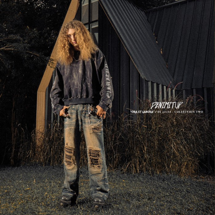 H1 Baggy Songket - Iron Bronze - Jeans Pants