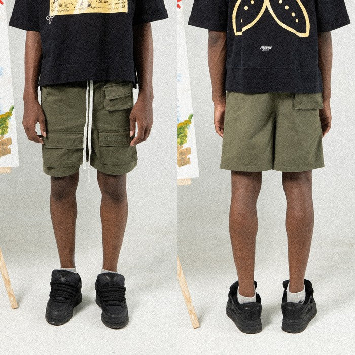 DENIMITUP canvas twill pants - Olive - Short Pants
