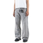 H1 Baggy Batik Embroidered - Snowish Asphalt Grey - Jeans Pants