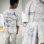 Dunia Denimitup! - Washed artsy White/White - T-Shirt