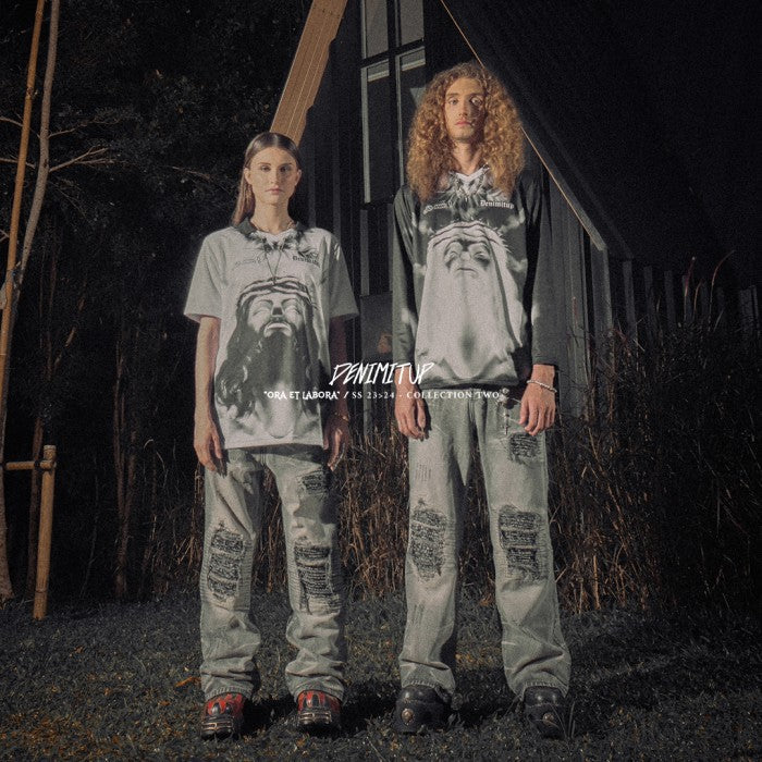 H1 Baggy Songket - Iron Grey - Jeans Pants