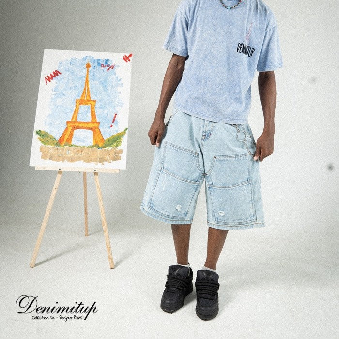 A1 Carpenter Jorts - Ice blue - Men Short Pants