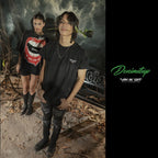 Denimitup embroidered - Black tee - T-Shirt