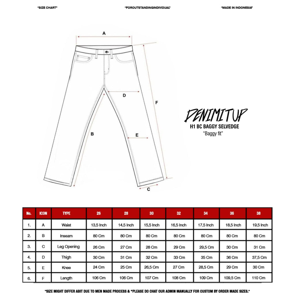 H1 BC baggy x Bhisma - Muddy golden washed - Jeans Pants